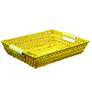 Cesta de Almacenamiento Rectangular Mediana de Hojas de Palma Tejidas, Organizador para Cocina y Despensa, Precio Económico desde Vietnam - Product Image 5
