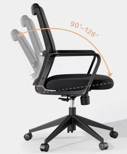 뜨거운 판매 사무실 가구 인체 공학적 회전 메쉬 의자 회전 사무실 의자 - Product Image 3