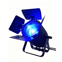 Projecteur de scène LED Fresnel 200W étanche IP67 DMX512 9 canaux à intensité variable avec volets pour concerts, mariages et événements en extérieur
