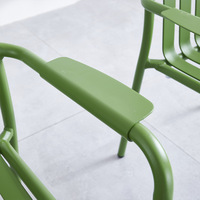 Ensemble de chaises de table en fer simple et décontracté de style moderne pour cour extérieure, magasins de thé au lait, cafés, combinaison de costumes de café en plein air