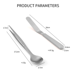 Pince de cuisine personnalisée en acier inoxydable poli argenté, ensemble de pinces culinaires pour la présentation des aliments, outils de cuisine - Product Image 2