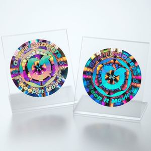 AI-MICH Custom Qr Code <b>Logo</b> Cheap 3D Hologram Anti-counterfeit Security <b>Sticker</b> Labels Plastic Material - Product Image 2