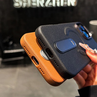 Étui à rabat en cuir de style exécutif avec protection magnétique sans fil pour iPhone 17 16 Pro Max