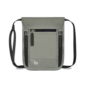 กระเป๋าสะพายข้างแบบมินิมอลสไตล์อ็อกซ์ฟอร์ด ป้องกัน RFID สีดำ สำหรับใส่เอกสารและบัตร - Product Image 5