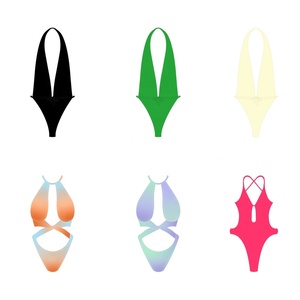 TW9204248ชุดว่ายน้ำวันพีซเปิดไหล่ระบายสำหรับผู้หญิง<span class=keywords><strong>2022</strong></span>บิกินี่บราซิล - Product Image 2