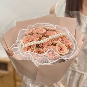 Guirlande élégante de perles pour la décoration de bouquets et cadeaux - Product Image 4