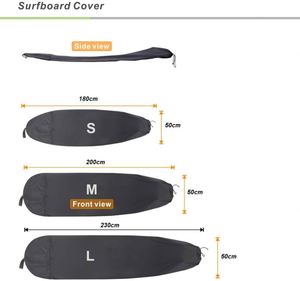 Vente en gros Sacs de voyage pour planche de surf Housse de chaussette de rangement Funboard pour Shortboard Longboard Outdoor Travel Surfboard Bag Board Cover - Product Image 3