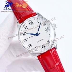 Reloj de Cuarzo de Lujo para Hombre de Alta Calidad con Caja de Acero Inoxidable 316L, Correa de Cuero Impermeable, Fondo Transparente, Longiness - Product Image 4