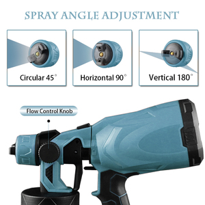 F-FPQ-1cordless Краскораспылитель портативный 21 В Электрический Ручной электроинструмент пистолет-распылитель краски для автомобиля окраска 800 мл - Product Image 4