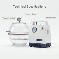 Égouttoir sous vide de laboratoire transparent avec joint d'étanchéité en caoutchouc, récipient de stockage sous vide hermétique