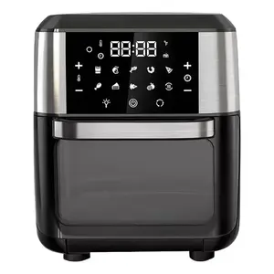 Four à friteuse à air numérique 10 en 1 avec une puissance de 1800 W, une capacité de 12 L, un revêtement antiadhésif en céramique, un contrôle par écran tactile, en acier inoxydable - Product Image 5