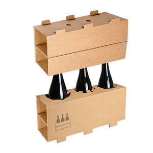 Tùy chỉnh carton <span class=keywords><strong>Champagne</strong></span> 12 <span class=keywords><strong>4</strong></span> gói bia chai các tông sóng bia rượu tàu sân bay vận chuyển hộp với chèn - Product Image 3