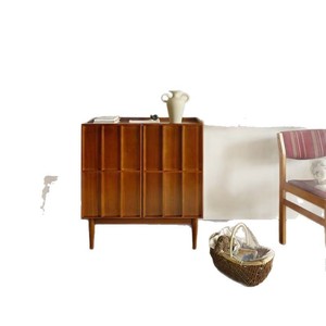 Vintage Solid Wood <b>Sideboard</b> 5 Compartments <b>Storage</b> Living Room Cabinet - Product Image 5