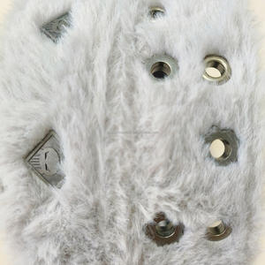 Cinto Masculino Casual de Moda em Pele Sintética e Couro Genuíno, Personalizado, 40mm, com Furos Duplos Cravejados e Fivela Dupla de Pino, Pele Cinza de Grão Integral - Product Image 3