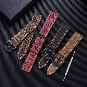 JUELONG Fashion Design cinturino per orologio in pelle crepa 20mm 22mm cinturino per orologio in vera pelle a sgancio rapido