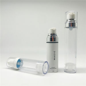 Envase Cosmético Blanco Mate de 30 ml para Crema de Ojos con Bomba Sin Aire - Product Image 1