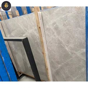 Carreaux de marbre gris château hautement polis pour décor de sol de villa meilleure qualité marbre gris coupé à la taille carreaux décoration murale - Product Image 3