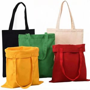 Sac en coton réutilisable promotionnel, logo personnalisé imprimé, sac cadeau en toile de coton polyester avec longues poignées, multicolores - Product Image 2