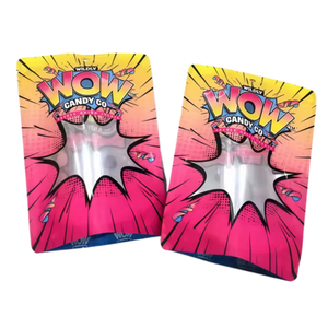 Sachet Doypack Personnalisé Anti-Odeur 3,5g/7g pour Bonbons et Gummies, en Plastique avec Fermeture Zip et Fenêtre en Film Polyester Thermoscellable - Product Image 2