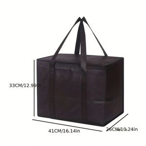 Bolsas de Compras Aisladas de Gran Capacidad, Plegables, Reutilizables, Bolsa Térmica Suave y Ligera para Entrega de Alimentos Calientes y Fríos - Product Image 6