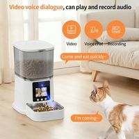 Comedero Automático Inteligente para Mascotas de Gran Capacidad (6L), Dispensador de Comida Automático con Temporizador y Cantidad Programable, Caja Sólida Recargable, Videollamada Bidireccional y Voz