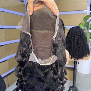 Nouvelle arrivée Remy vierge non traitée aligné cuticule vague lâche pleine perruque frontale pour les femmes noires de cheveux humains - Product Image 2