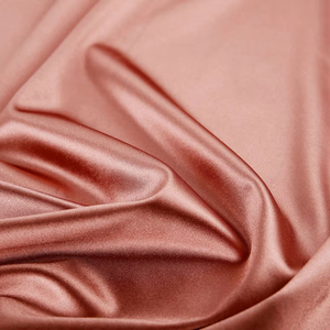 Chất Lượng Cao 100% <span class=keywords><strong>Polyester</strong></span> <span class=keywords><strong>Satin</strong></span> Vải 96% P 4% SP Đôi Phải Đối Mặt Với Căng 300gsm Dệt Kim <span class=keywords><strong>Satin</strong></span> Cho Chàng Trai Cô Gái Phù Hợp Với Mô Hình Rắn - Product Image 1