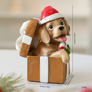 DIY Resin Ornaments <strong>Gift</strong> Pack New Scene Layout Puppy <strong>Christmas</strong> Decorations Window Display Ornaments Factory <strong>Wholesale</strong> - Product Image 6