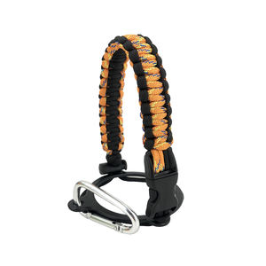 <span class=keywords><strong>Bouteille</strong></span> d'eau isotherme artisanale avec poignée en paracorde pour la randonnée, facile à transporter avec bandoulière – Survie - Product Image 6