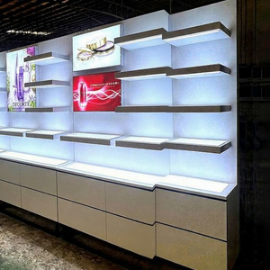 Vitrine de présentation moderne personnalisée et écologique pour produits de soin, éclairage, rangement, parfums, salon de beauté, boutique de cosmétiques - Product Image 1