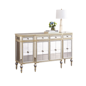 Buffets AIYI, tables, finition miroir or ou argent, luxe moderne, <span class=keywords><strong>buffet</strong></span> <span class=keywords><strong>blanc</strong></span> large - Product Image 3