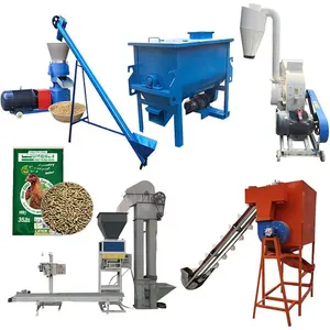 CE Supplier Manufacturer Animal Feed Pellet Machine Line 60-5000 kg/h Pelletizer Machine for Animal Feeds Pellet Feed Machine