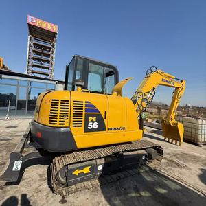 Excavatrice sur chenilles Komatsu PC56 d'occasion de haute qualité, machines lourdes d'occasion Komatsu P56, pelle à bas prix à vendre - Product Image 3