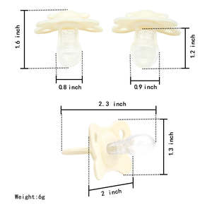 Chupetes <span class=keywords><strong>de</strong></span> Silicona para Bebés <span class=keywords><strong>de</strong></span> 0 a 12 Meses, Libres <span class=keywords><strong>de</strong></span> BPA y Látex, Fáciles <span class=keywords><strong>de</strong></span> Sostener, Suaves, Aptos para Lavavajillas, con Forma <span class=keywords><strong>de</strong></span> Pezón - Product Image 2