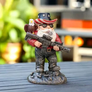 Disparo enano y águila, soldado <span class=keywords><strong>duende</strong></span> militar goblin ejército estatua escultura, estatua táctica <span class=keywords><strong>duende</strong></span> - Product Image 4