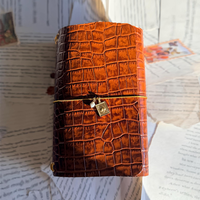 Carnet haut de gamme 2026 en similicuir PU à motif crocodile, couverture rigide, étui de protection A5, journal premium, coffret cadeau d'entreprise personnalisé