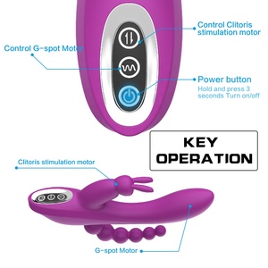 Vibrador Anal 3 <span class=keywords><strong>en</strong></span> 1 para mujer y parejas, estimulador <span class=keywords><strong>del</strong></span> clítoris con Triple curva, 12 funciones, consolador impermeable - Product Image 4