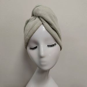 <span class=keywords><strong>Toalla</strong></span> de pelo de microfibra con logotipo personalizado, toallas de envoltura de pelo de secado para cabello rizado, toallas envolventes de turbante Antifrizz para mujer, toallas superabsorbentes - Product Image 5