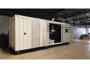 Groupe électrogène de type conteneur de 1000 kW, 1200 kW, 1300 kW, 2000 kW, super puissant, pour les chantiers de construction, alimentation électrique à bas <span class=keywords><strong>prix</strong></span> - Product Image 3