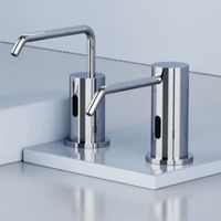 Nouveaux distributeurs de savon liquide pour la cuisine avec porte-éponge Distributeur de savon à vaisselle