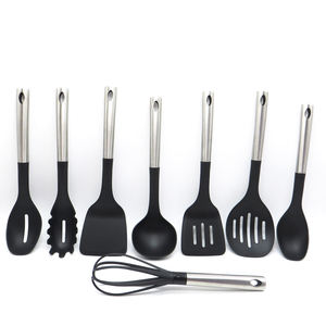 Vendita calda intelligente Set utensili in acciaio inox 9 pezzi manico in Nylon cucina utensili da cucina - Product Image 2