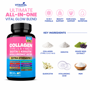 Cápsulas Antienvejecimiento con Colágeno Complejo, Biotina, Queratina y Alto Contenido Proteico, Antioxidantes, Aclarantes de la Piel, OEM, ODM, Marca Privada Personalizada - Product Image 2