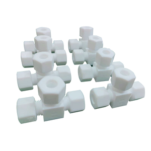 GL nhà máy trực tiếp OEM tùy chỉnh <span class=keywords><strong>PTFE</strong></span> ống phụ kiện chung van cho kết nối đường ống - Product Image 5