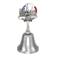 Conception personnalisée en gros Paris France Souvenir touristique métal artisanat cadre photo dîner cloche réfrigérateur aimant porte-clés