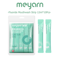 Soins orthodontiques en usine, bain de bouche en sachets format voyage, menthe fraîche, sans alcool ni fluorure, stérilisation efficace, 12 ml * 10 pièces