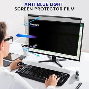 Filtre d'écran de confidentialité d'ordinateur Anti-espion 3D suspendu protecteur acrylique amovible Protection des yeux anti-éblouissement pour PC - Product Image 5