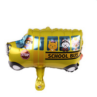 Nouveau Ballon en Aluminium Mini Véhicule, Avion, Voiture, Version Brillante, Forme Dessin Animé, pour Fête d'Anniversaire, Jouet pour Enfants, Vente en Gros