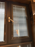 Ventanas de Aleación de Aluminio con Vidrio Templado, Ventana Abatible con Persianas Integradas, Ventanas Abatibles Insonorizadas, Ventana Abatible Pequeña