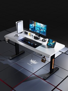 Bàn học nâng điện đa năng, khung nhựa sinh thái 25mm, có thể kéo dài, thiết kế công thái học, dùng được cho nhà ở và bàn ăn, nội thất gia đình - Product Image 3