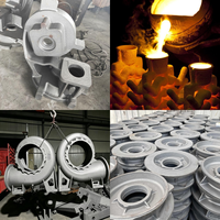Pièces moulées en métal sur mesure pour fonderie OEM : Boîtiers de pompe, raccords en T à bride, couvercles d'extrémité en fonte de fer, acier et aluminium, usinage CNC